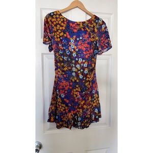 Anthropologie Floral Mini Dress
